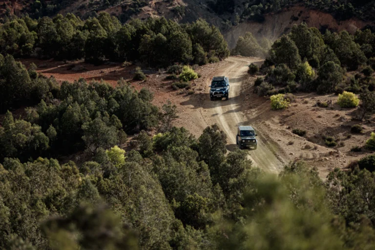 Véhicules 4×4 du Tunisia Rally Adventure sur une piste forestière